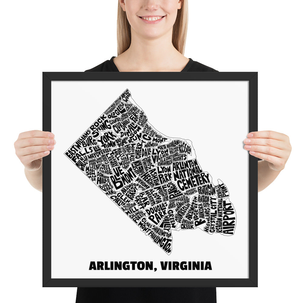 Arlington neighborhoods poster