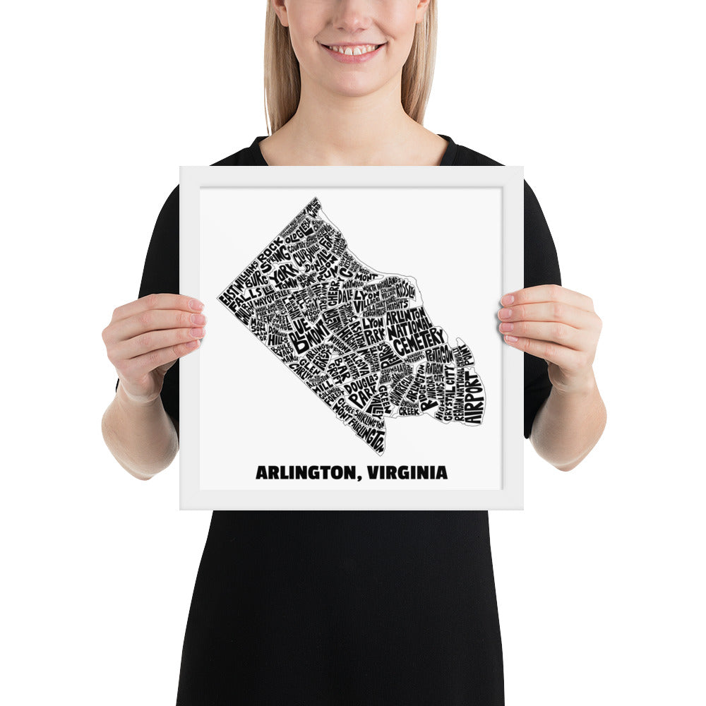 Arlington neighborhoods poster