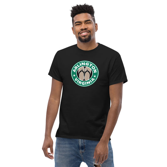 Arlington, Virginia brown flip flop t-shirt
