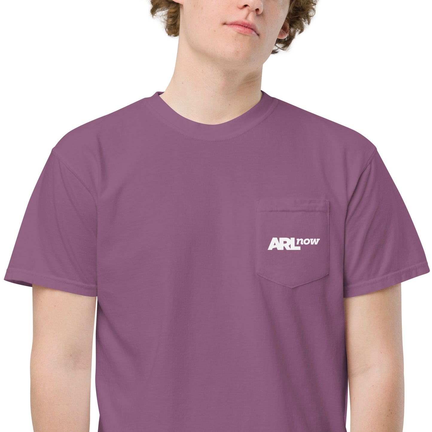 ARLnow logo garment-dyed pocket t-shirt