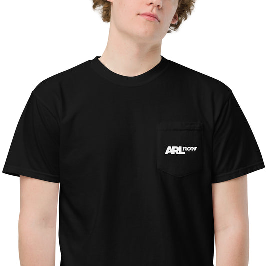 ARLnow logo garment-dyed pocket t-shirt