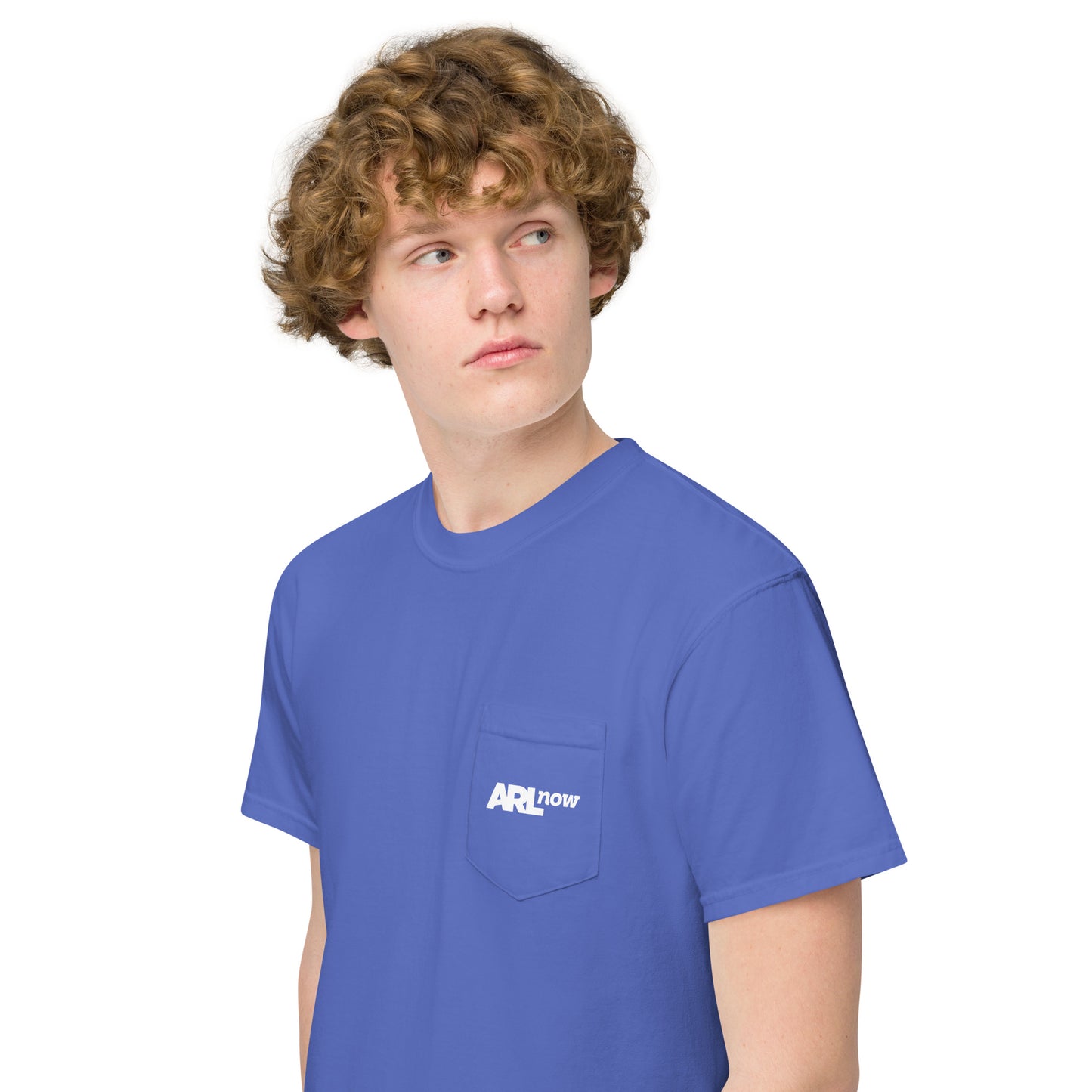 ARLnow logo garment-dyed pocket t-shirt