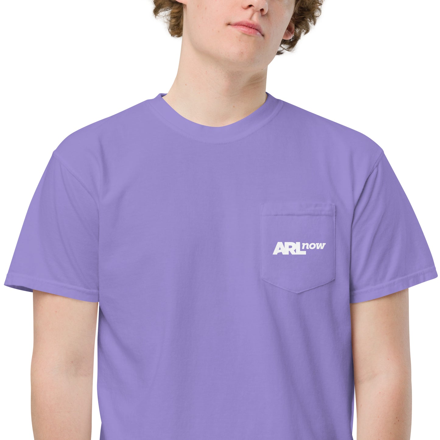 ARLnow logo garment-dyed pocket t-shirt