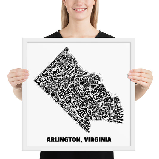 Arlington neighborhoods poster