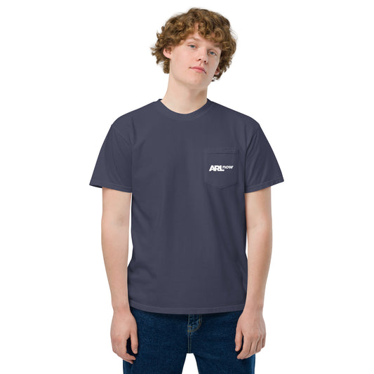 ARLnow logo garment-dyed pocket t-shirt